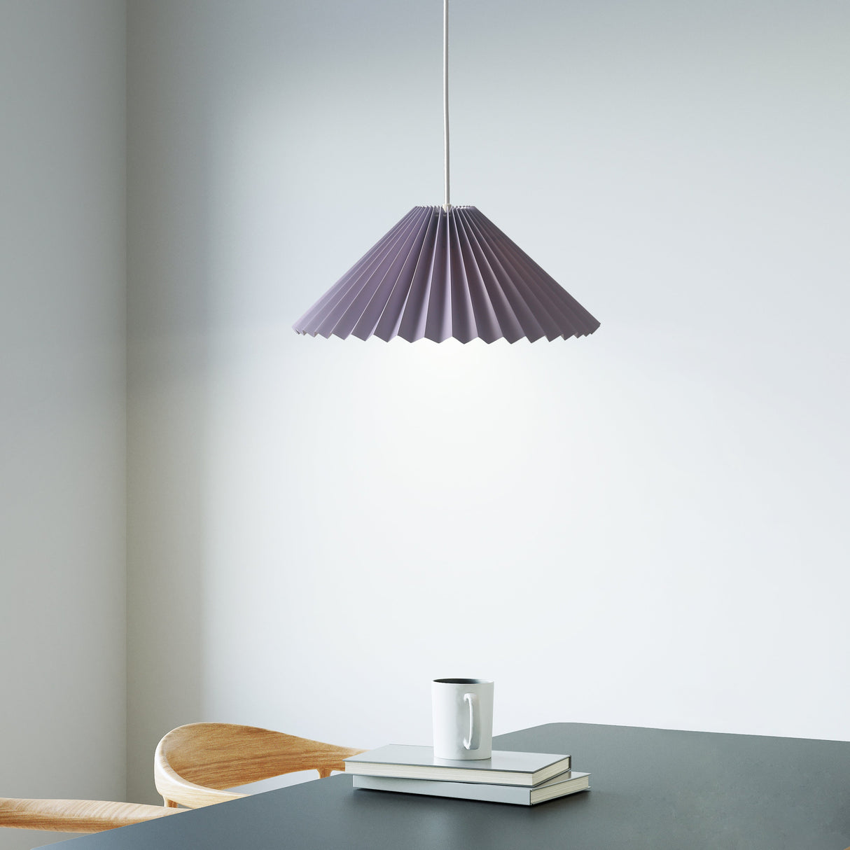 Grooves Taklampa Ø30 Mjuk violett-Lampconcept.se