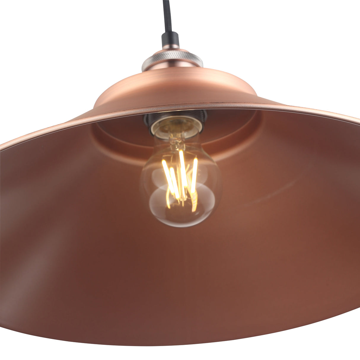 Coffee Taklampa Ø40 Borstad Koppar-Lampconcept.se