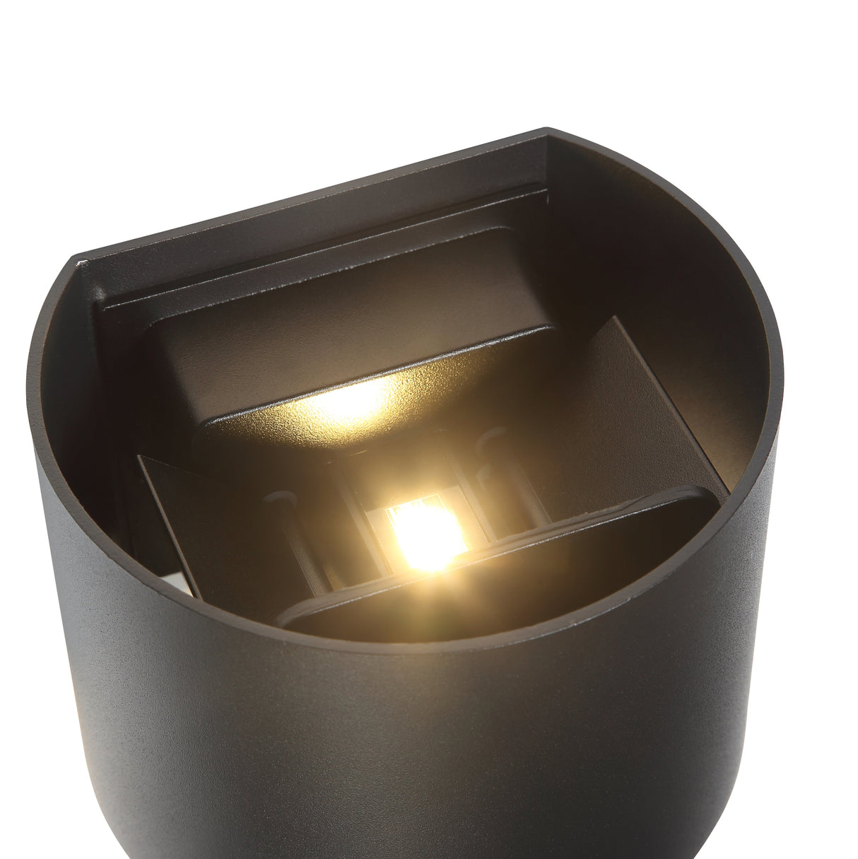 LED Vägglampa Utomhus Round 5W IP65 Svart-Lampconcept.se
