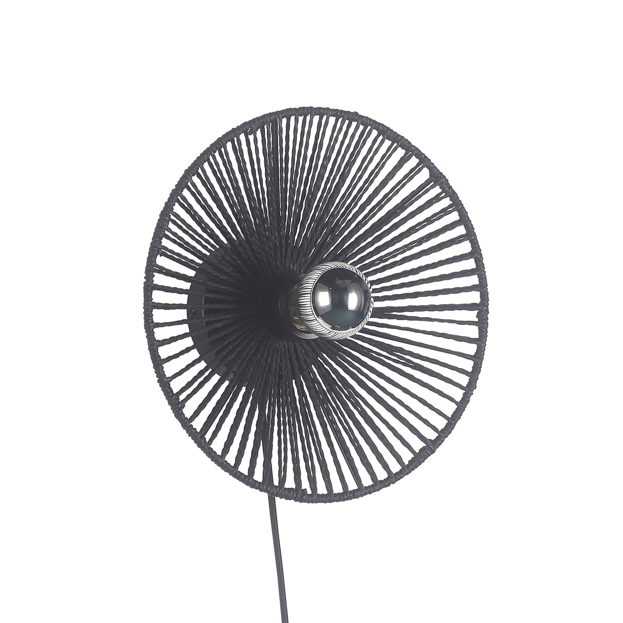 Wave Vägglampa Ø30 Sort-Lampconcept.se