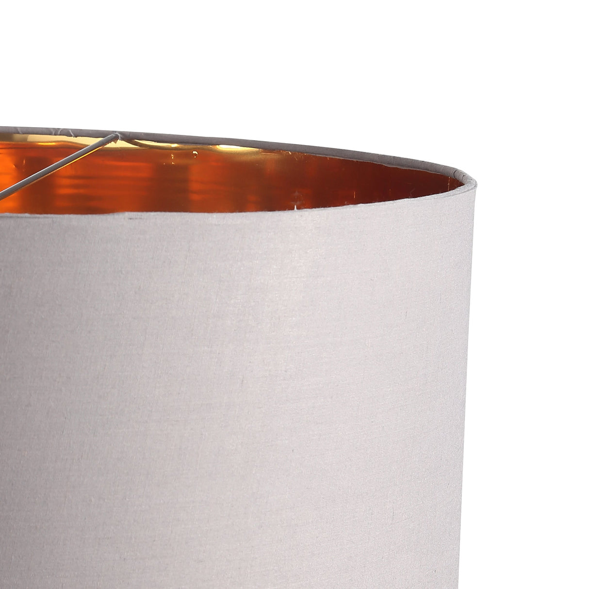 Drum Taklampa Ø50 Grå/Mässing