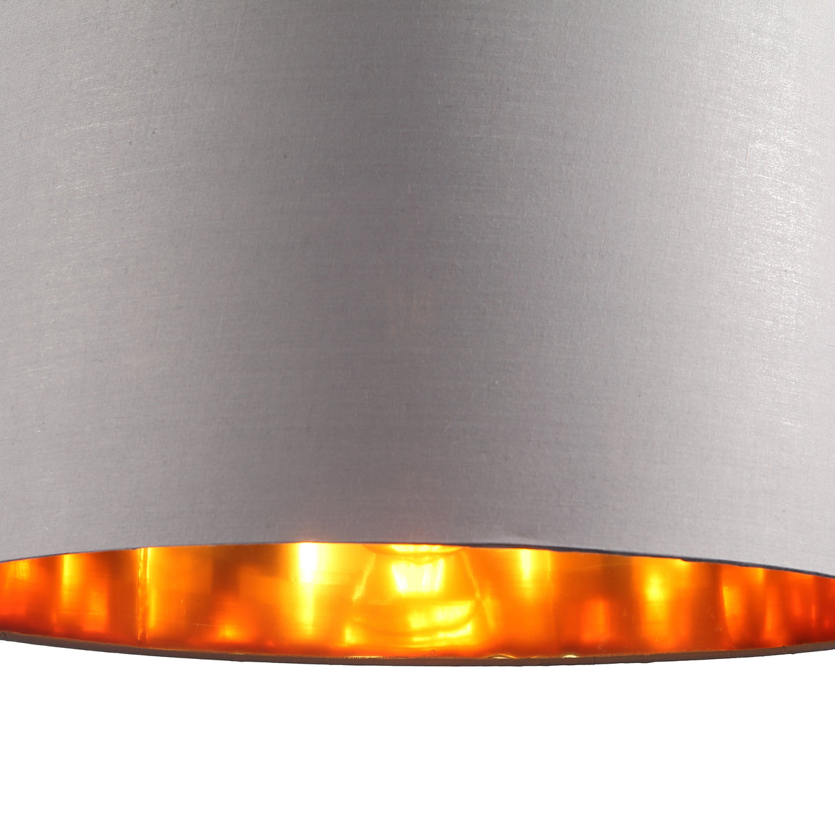 Drum Taklampa Ø50 Grå/Mässing