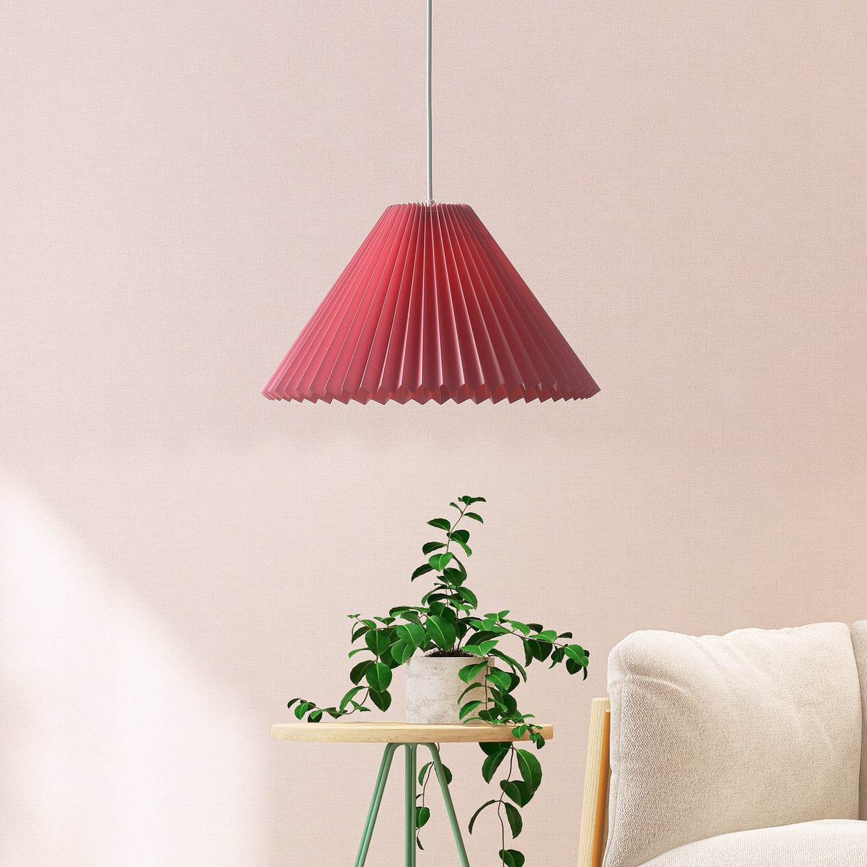 Grooves Taklampa Ø40 Rosa-Lampconcept.se