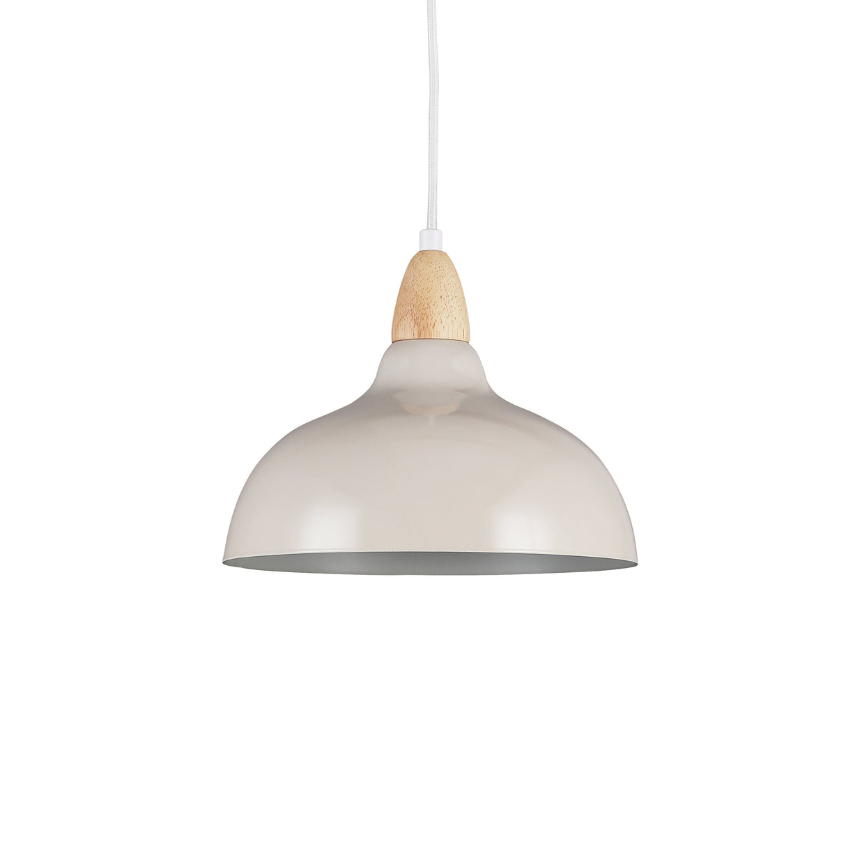 Oak Taklampa Ø24 Glossy Dove