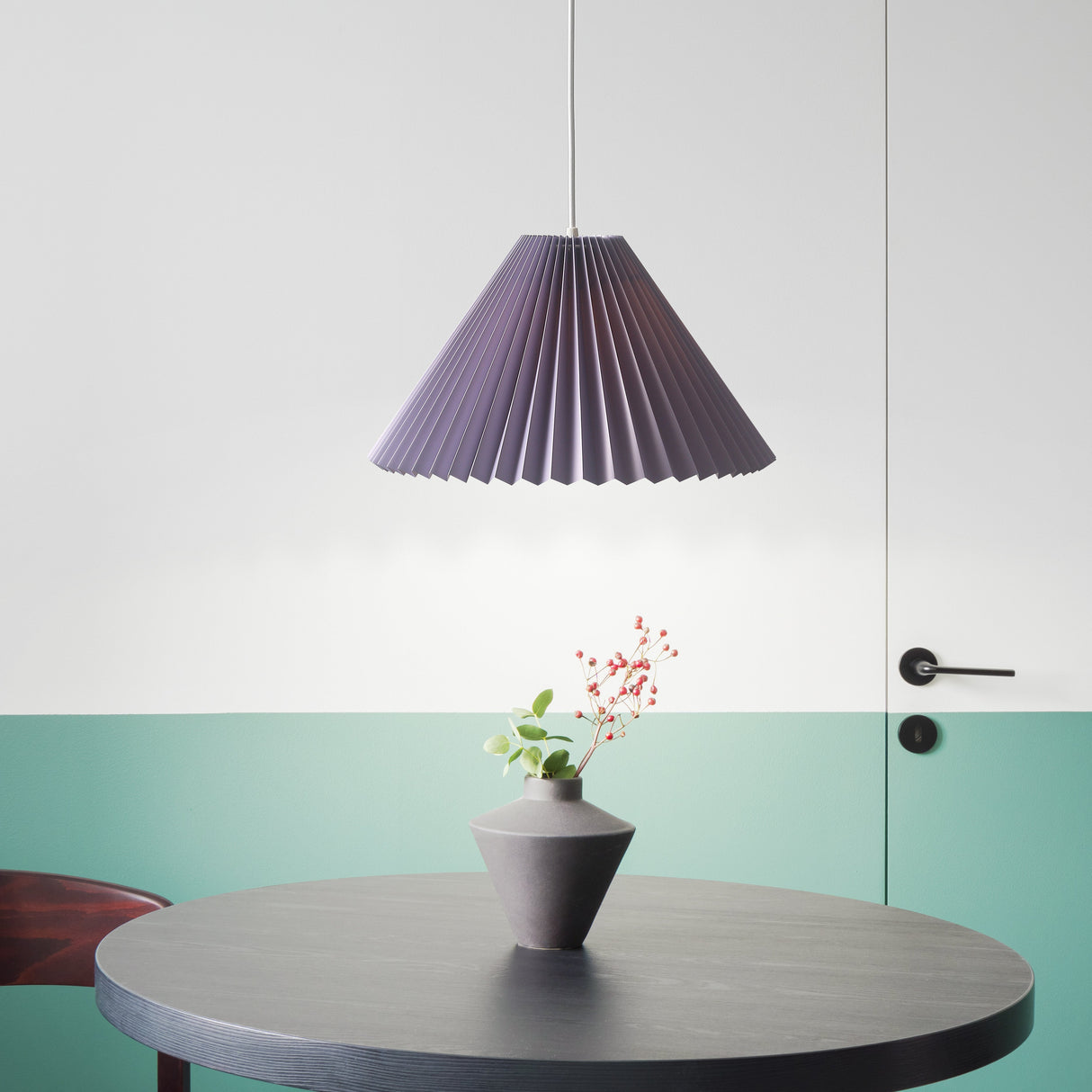Grooves Taklampa Ø40 Mjuk violett-Lampconcept.se