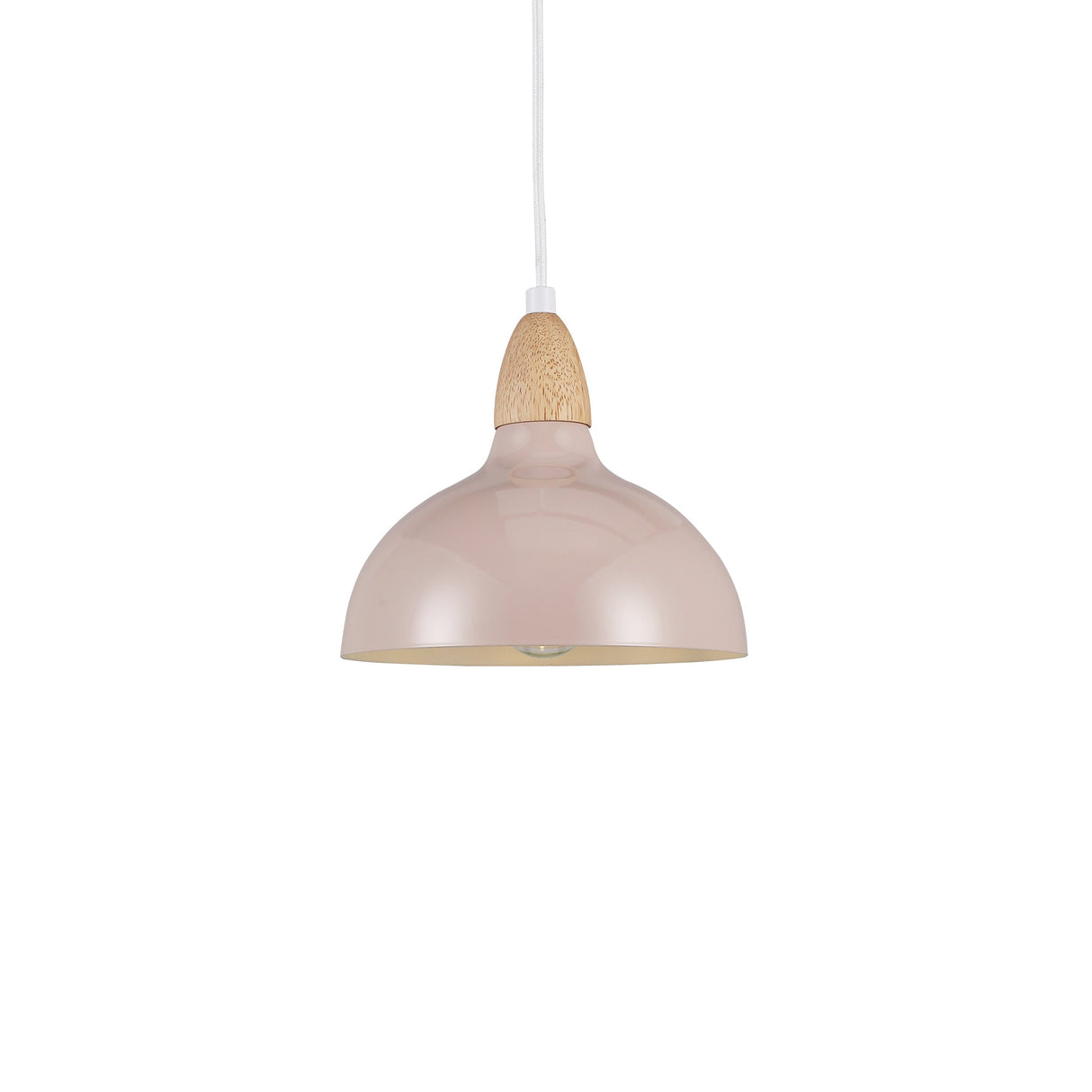 Oak Taklampa Ø19 Glossy Beige Pink