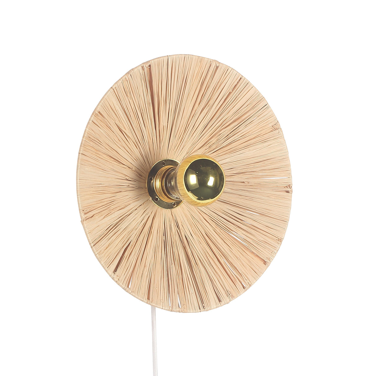 Flare Raffia Vägglampa Ø30-Lampconcept.se