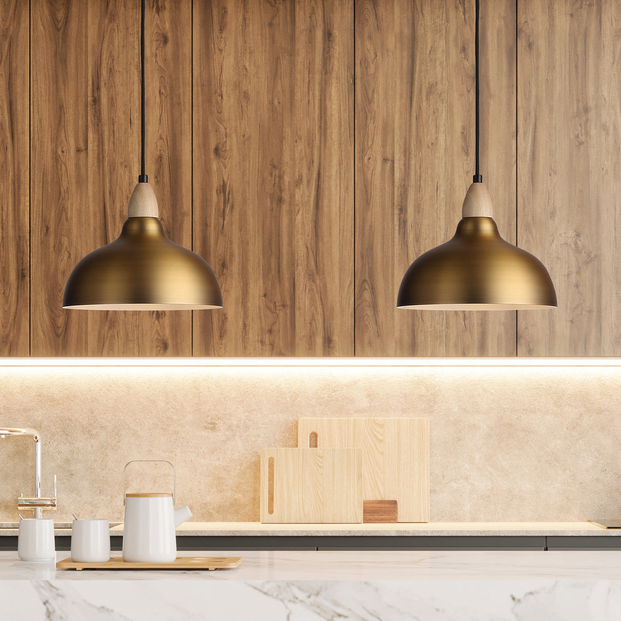 Oak Ø24 Borstad Mässing