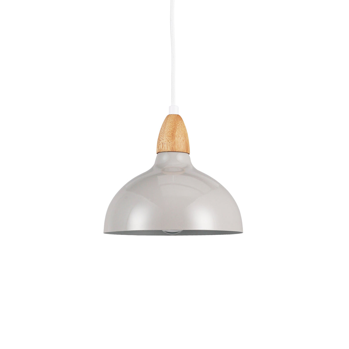 Oak Taklampa Ø19 Glossy Grå