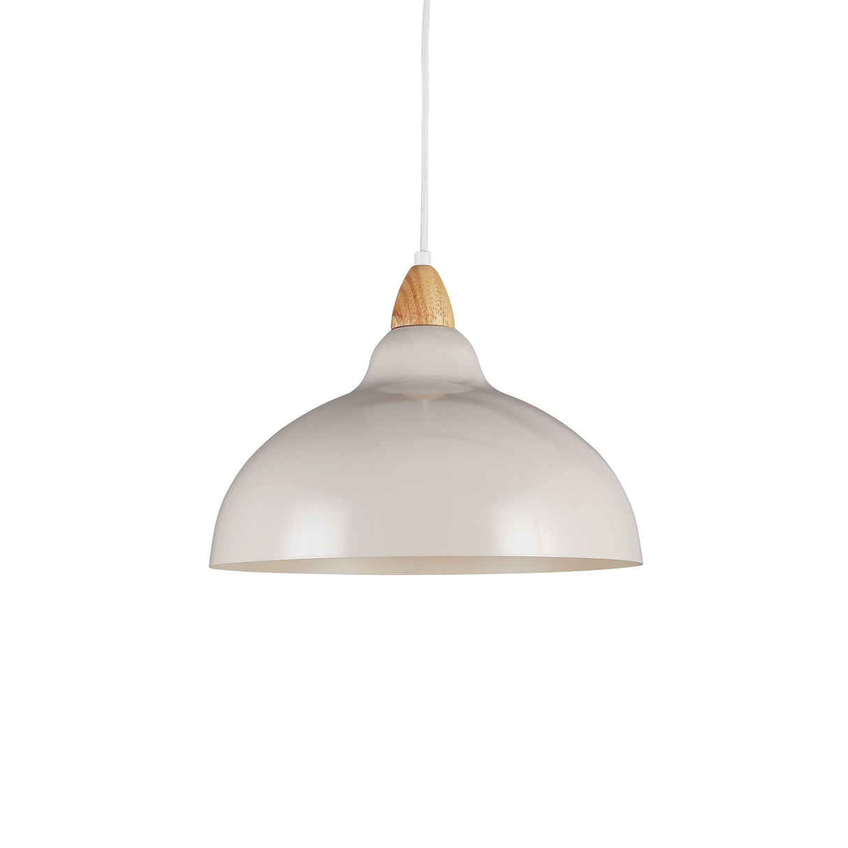 Oak Taklampa Ø35 Glossy Dove