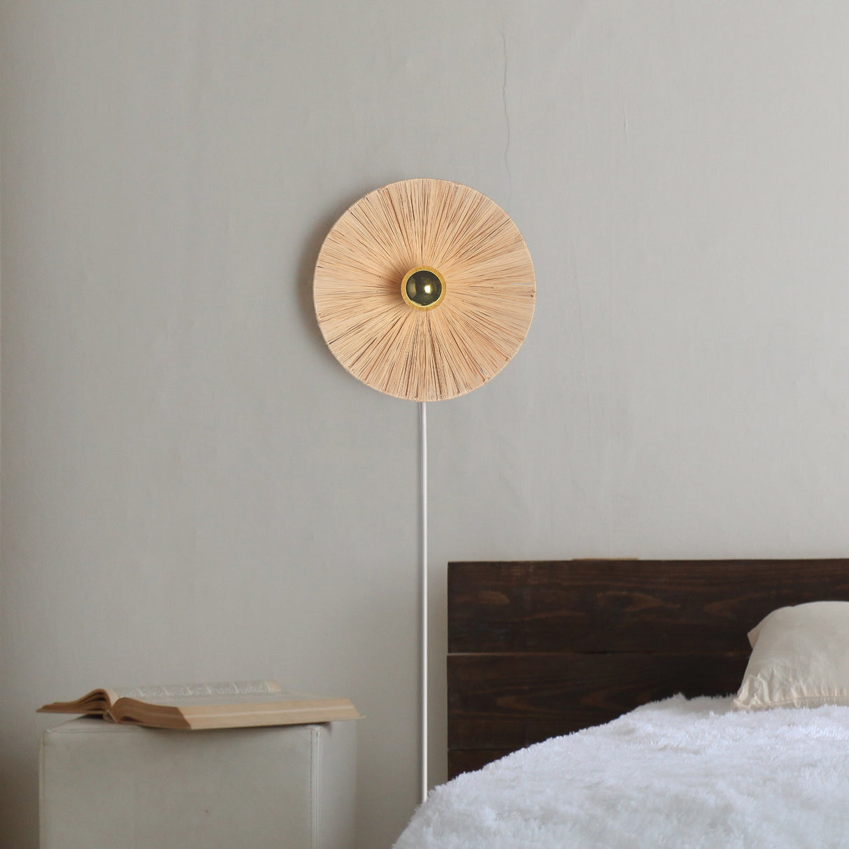 Flare Raffia Vägglampa Ø30-Lampconcept.se