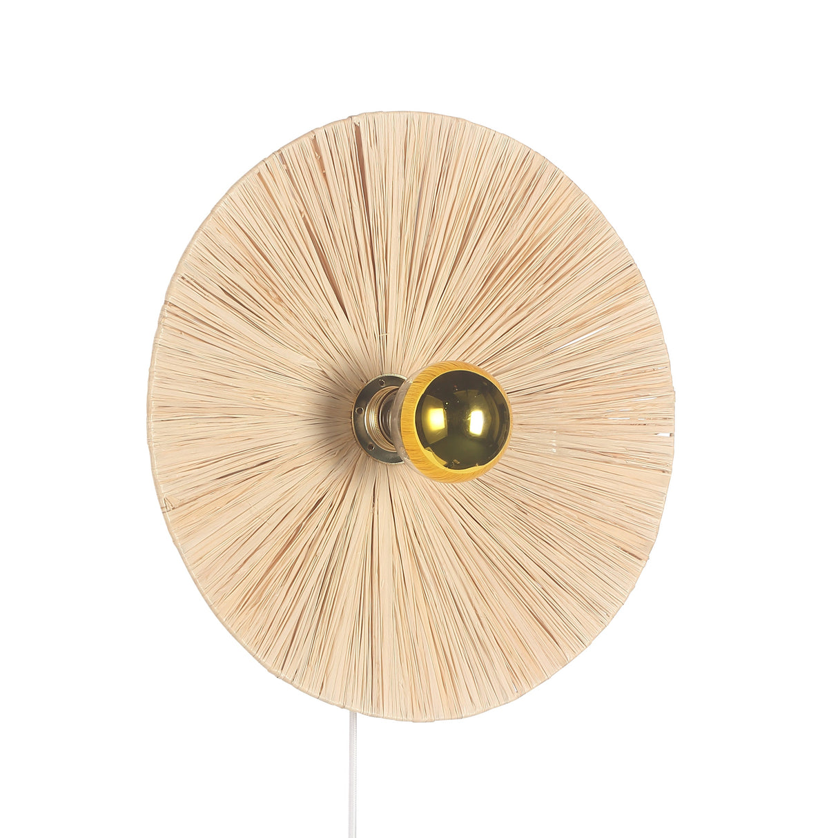 Flare Raffia Vägglampa Ø40-Lampconcept.se