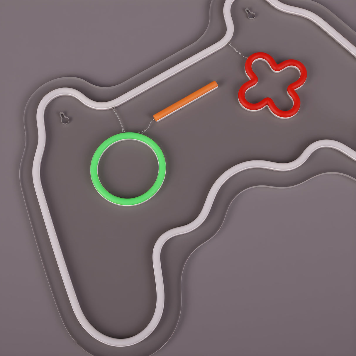 Joystick Neon Vägglampa Vit