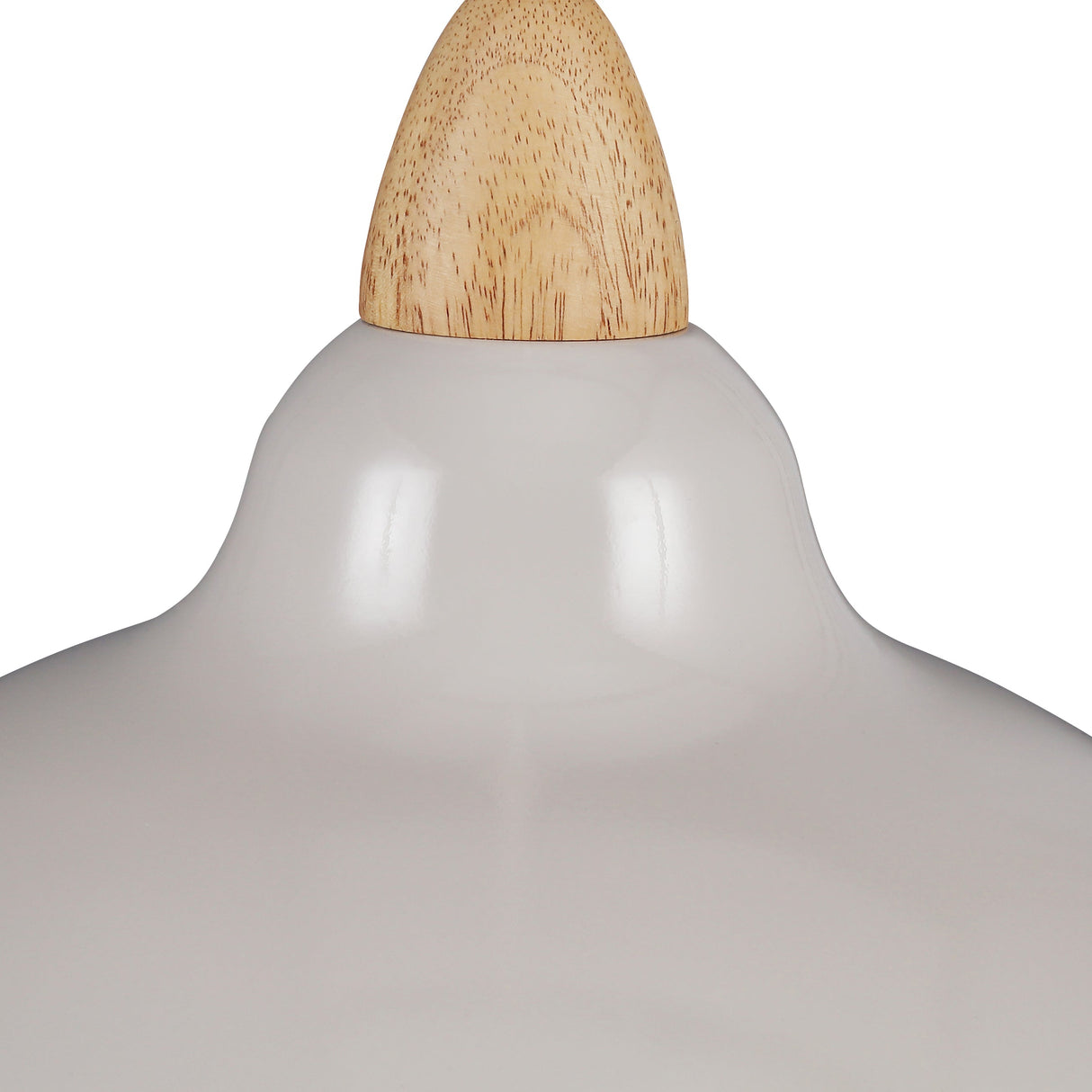 Oak Taklampa Ø35 Glossy Dove