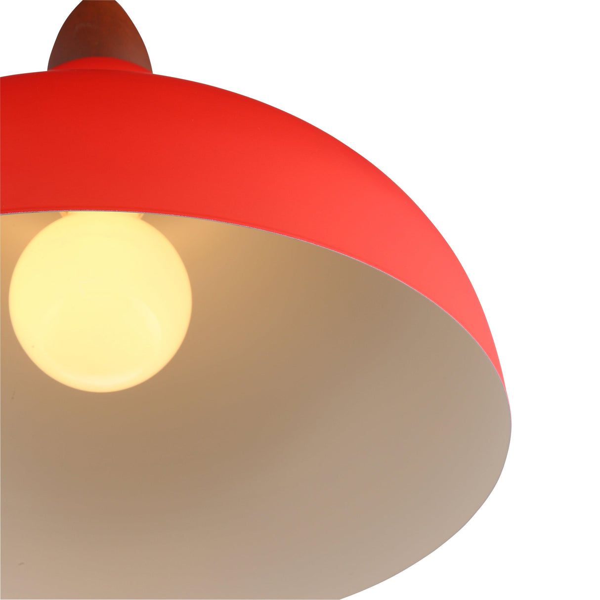 Oak Taklampa Ø35 Röd-Lampconcept.se