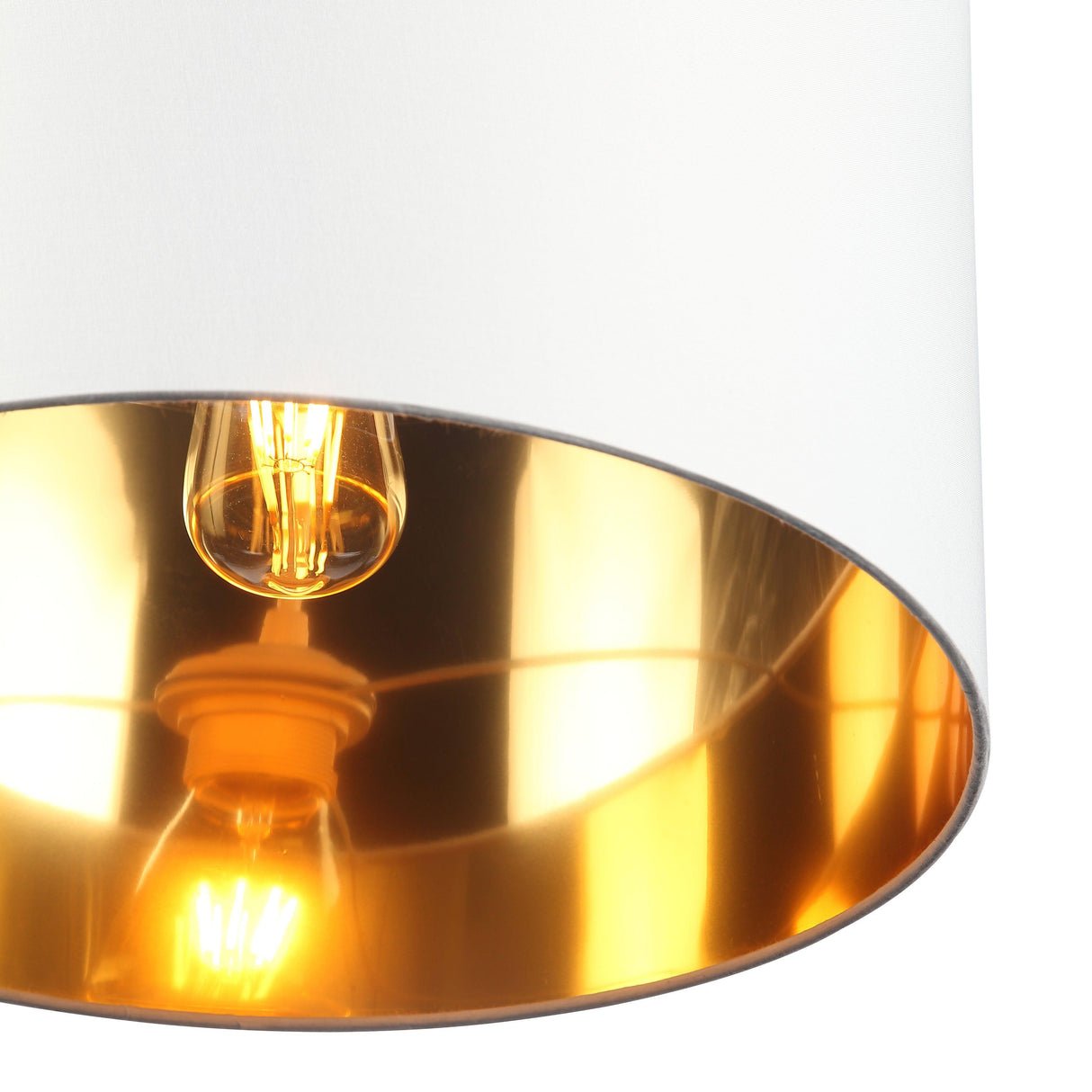 Drum Taklampa Ø40 Vit/Mässing-Lampconcept.se