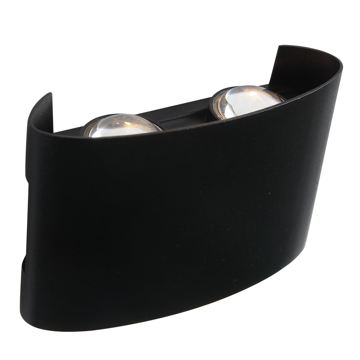 Ortelo 4W 12cm Vägglampa Utomhus Svart-Lampconcept.se