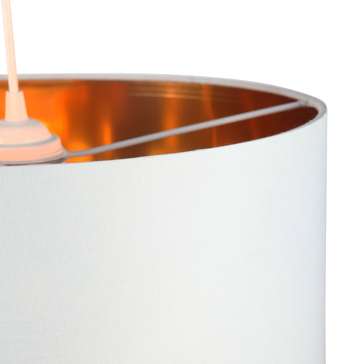 Drum Taklampa Ø40 Vit/Mässing