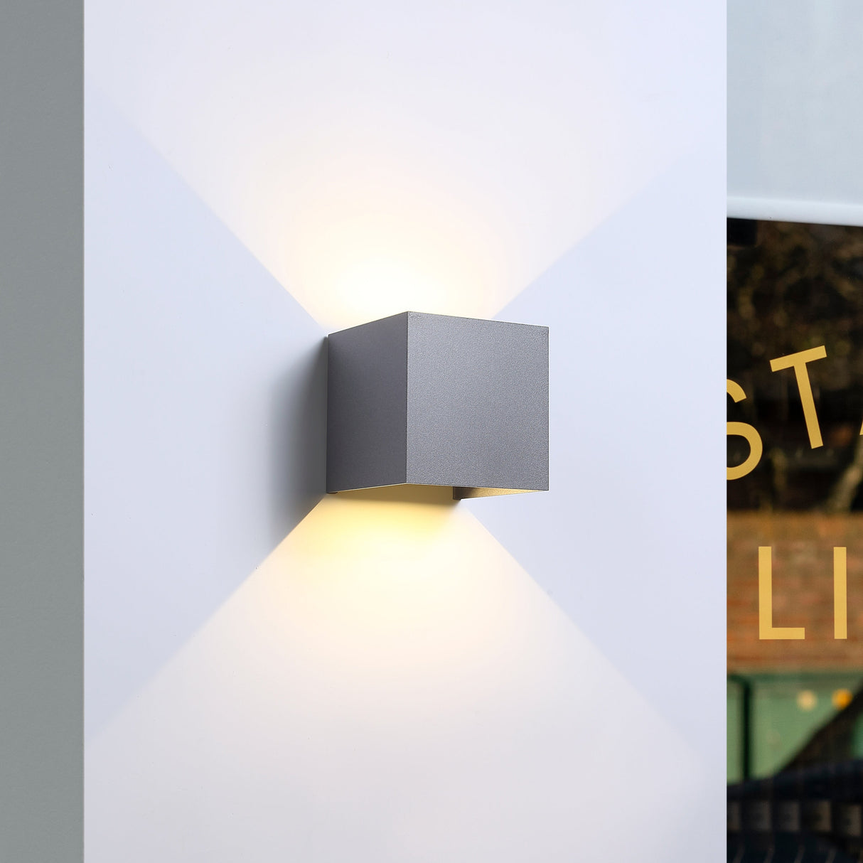 LED Vägglampa Utomhus IP65 6W Grå-Lampconcept.se
