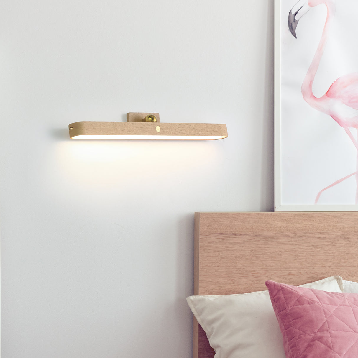 Timber Sladdlös Vägglampa Ljus