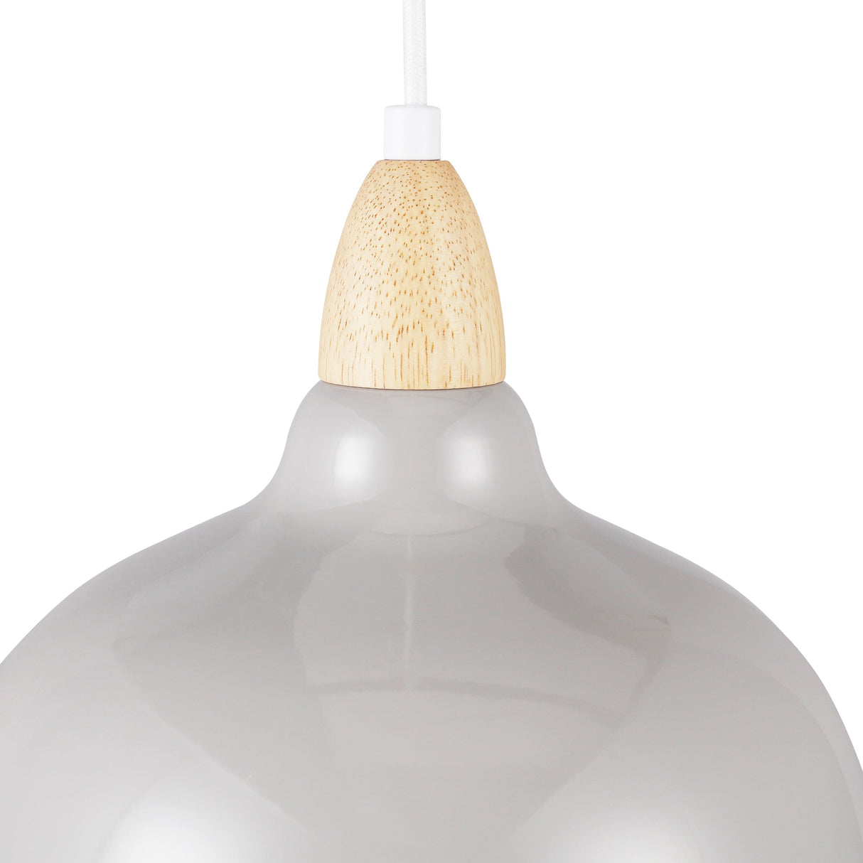 Oak Taklampa Ø24 Glossy Grå