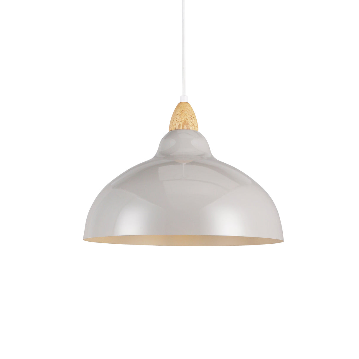 Oak Taklampa Ø35 Glossy Grå