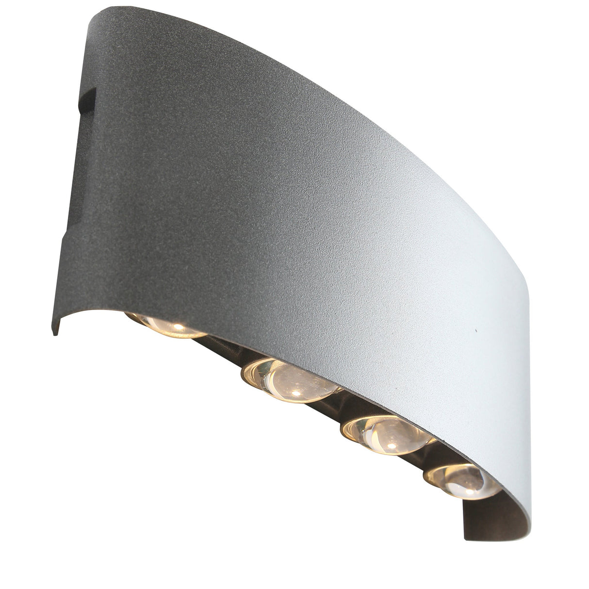 Ortelo 8W 22cm Vägglampa Utomhus Grå-Lampconcept.se