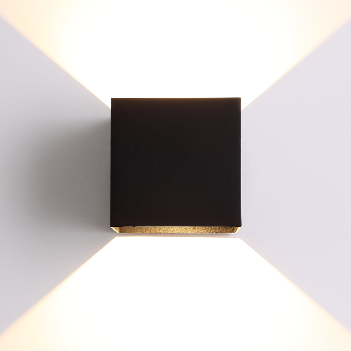 LED Vägglampa XL IP54 12W Utomhus Svart