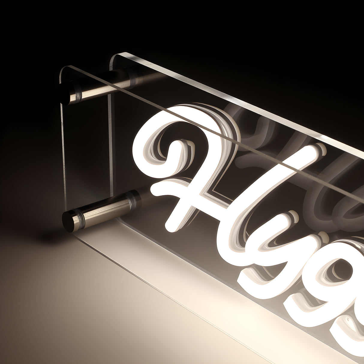 Hygge LED Neon Box Bordlampa