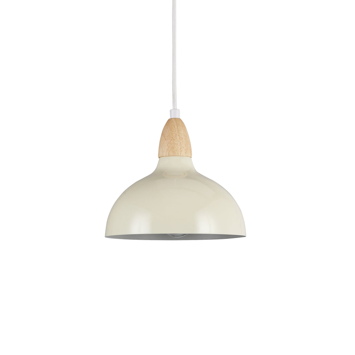 Oak Taklampa Ø19 Glossy Vanilj