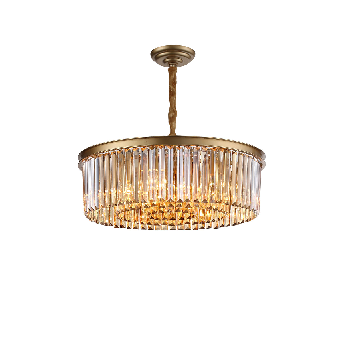 Santorini Ljuskrona Ø55 Amber-Lampconcept.se