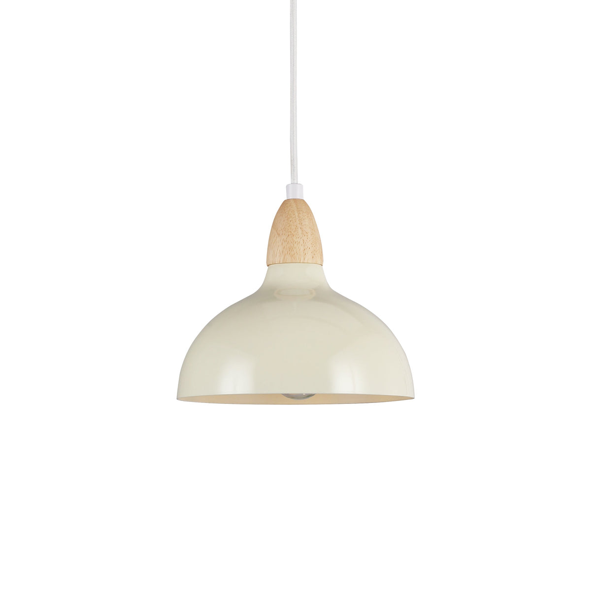 Oak Taklampa Ø19 Glossy Vanilj