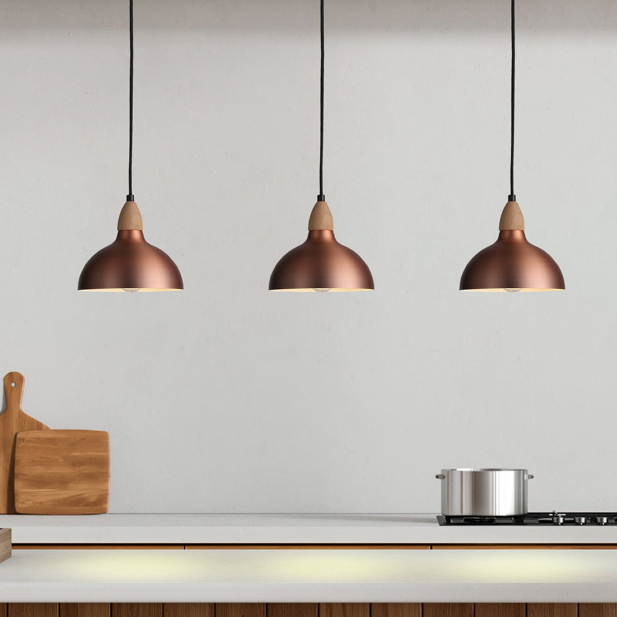 Oak Ø19 Borstad Koppar