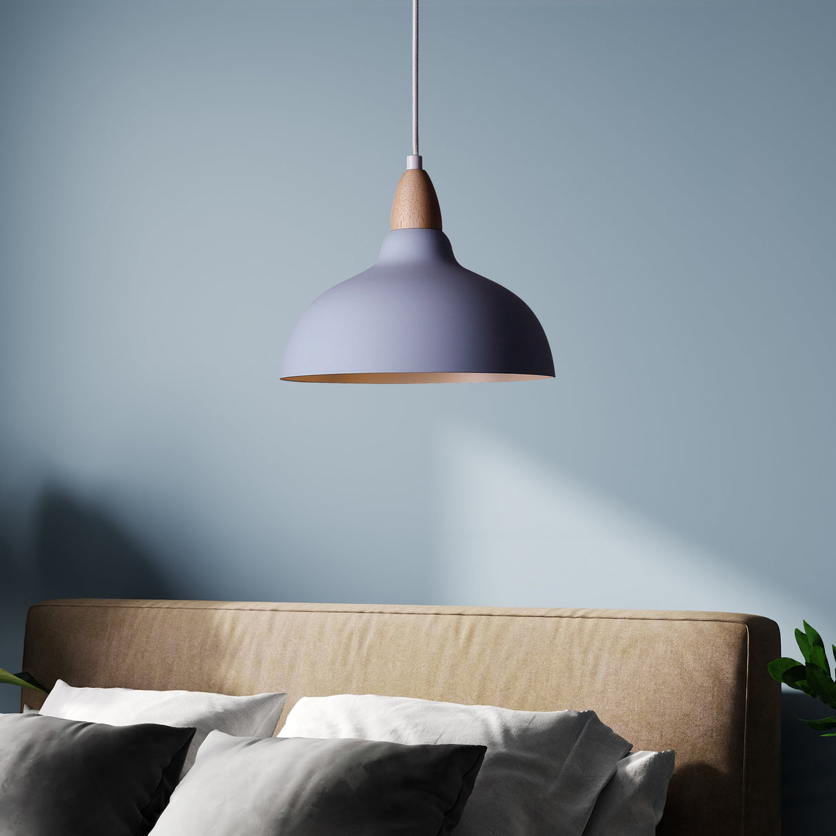 Oak Taklampa Ø24 Ljusblå