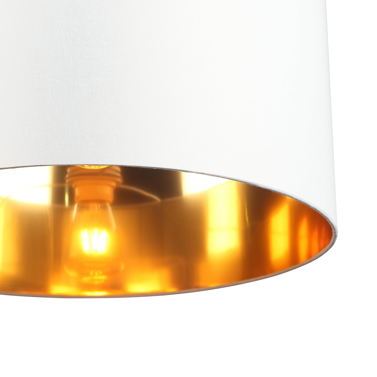 Drum Taklampa Ø50 Vit/Mässing