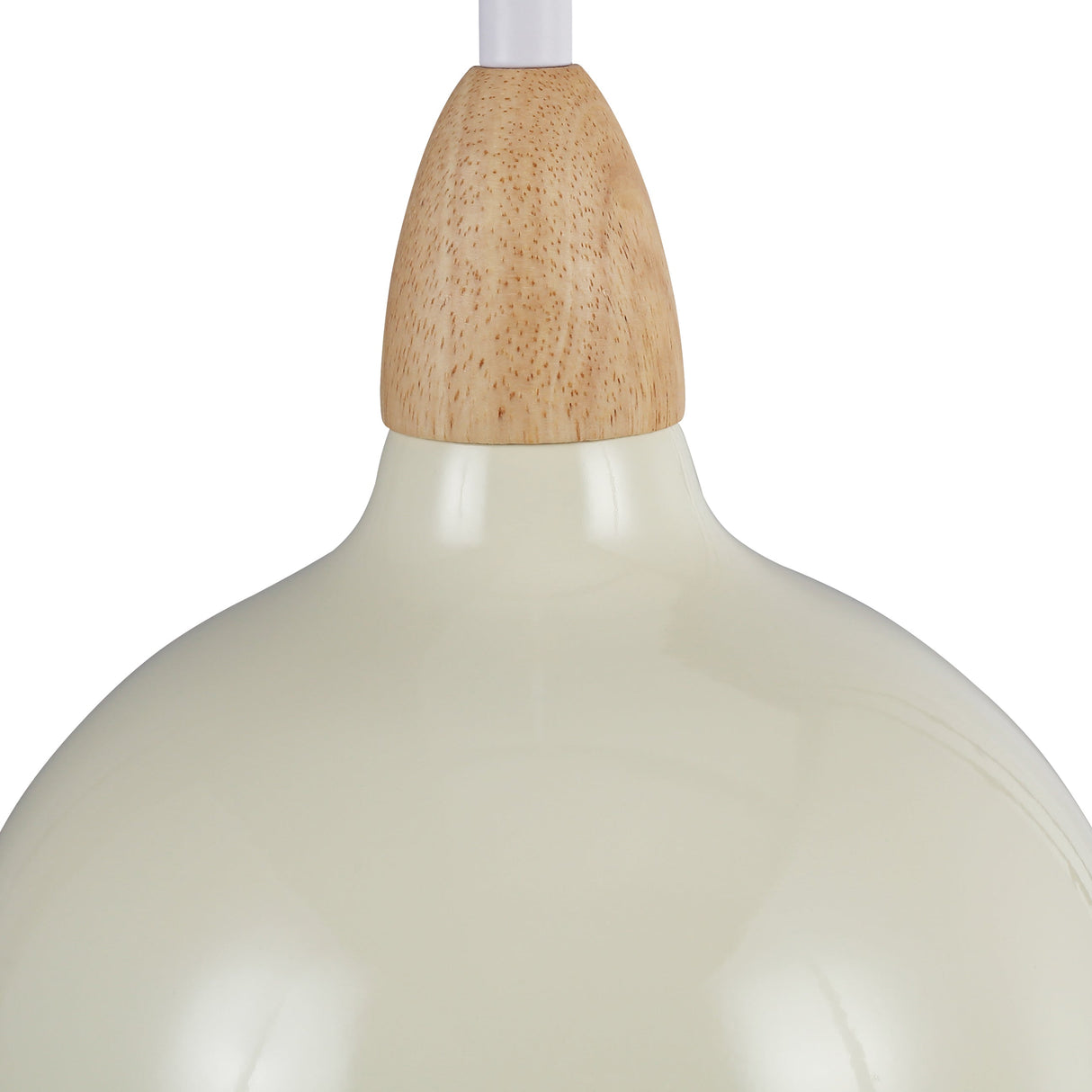 Oak Taklampa Ø19 Glossy Vanilj