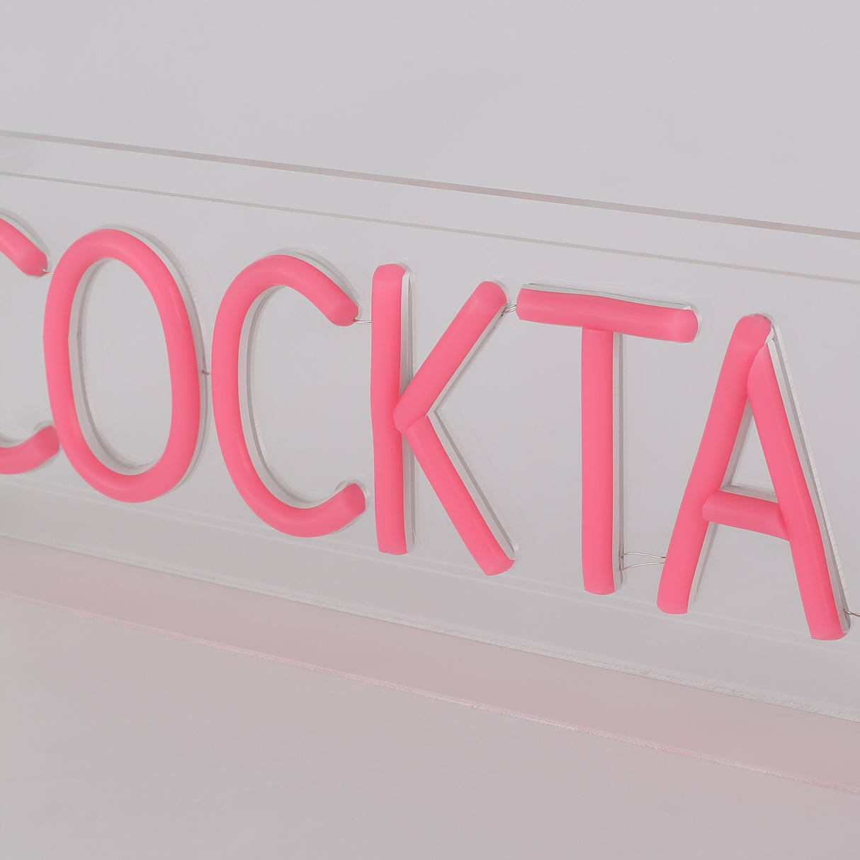 Cocktails LED Neon Box Bordlampa