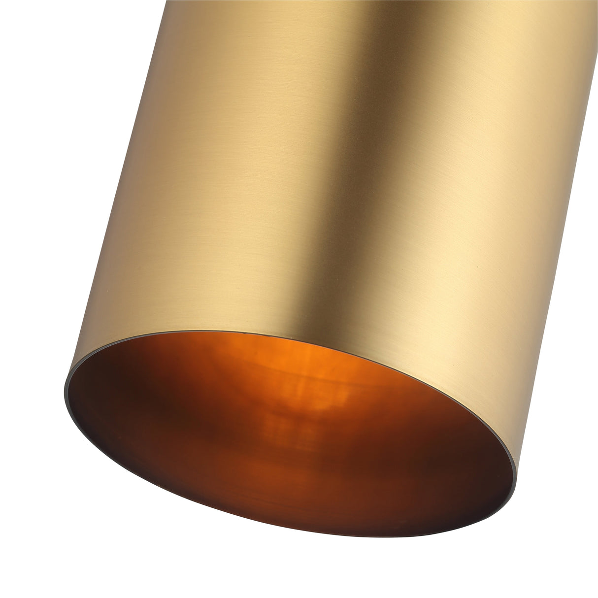 Big Tube Taklampa H27 Borstad Mässing-Lampconcept.se