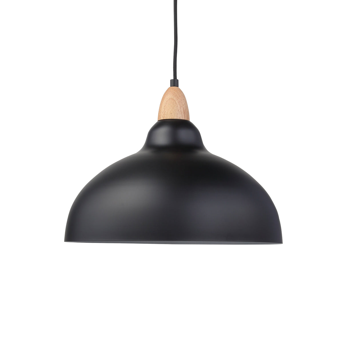 Oak Taklampa Ø35 Ljus Trä/Svart-Lampconcept.se