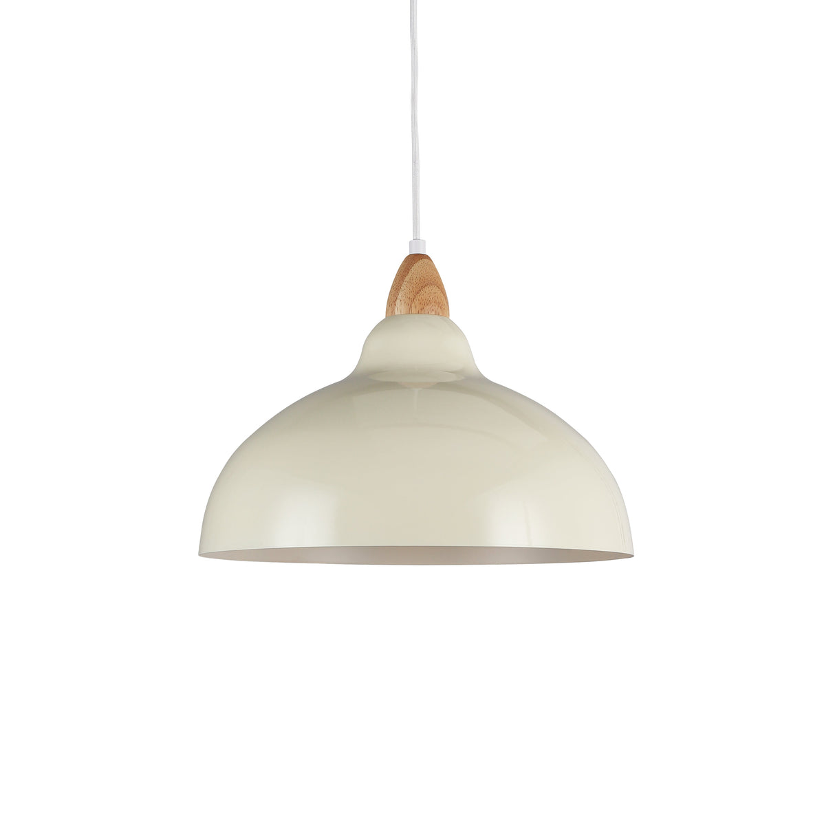 Oak Taklampa Ø35 Glossy Vanilj