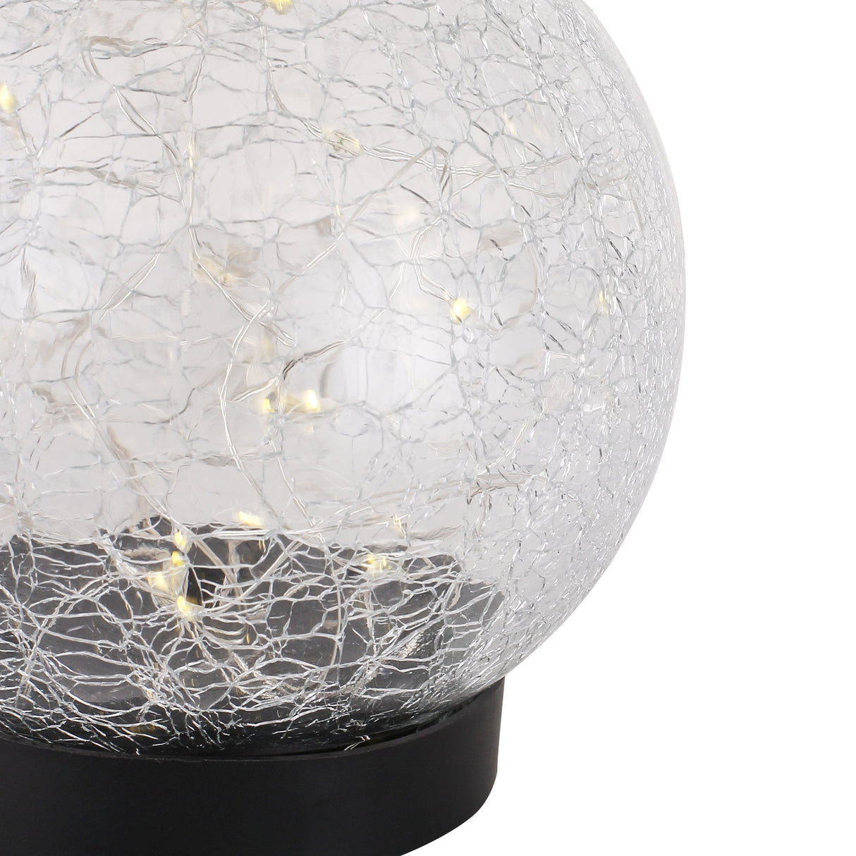 Solcelle Glasklot 12cm