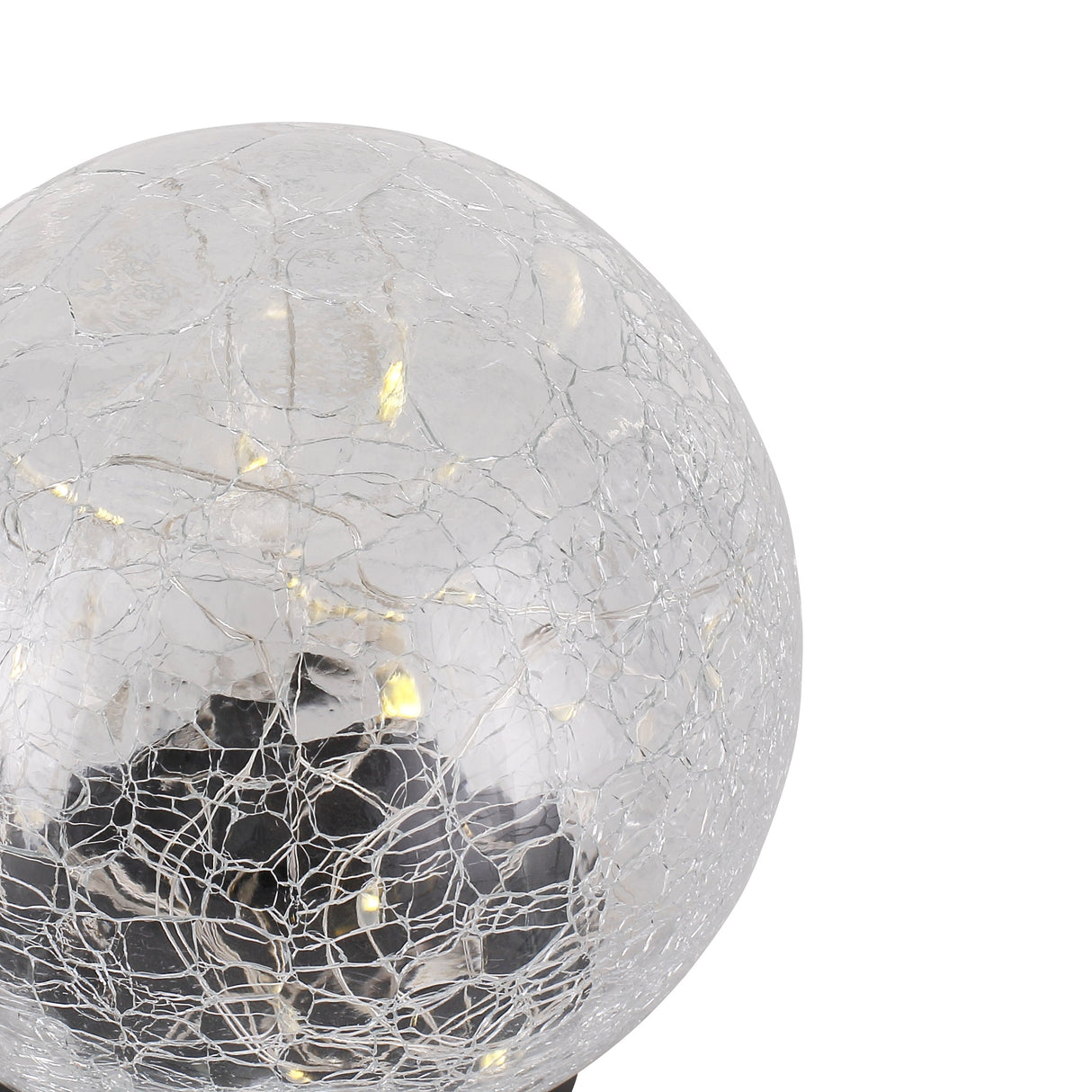 Solcelle Glasklot 10cm