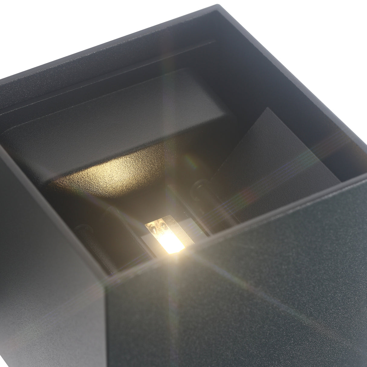 LED Vägglampa Utomhus IP65 6W Svart-Lampconcept.se