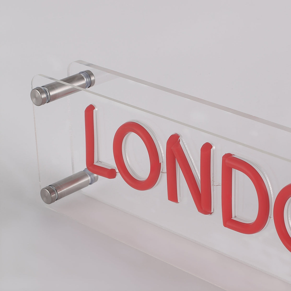London LED Neon Box Bordslampa