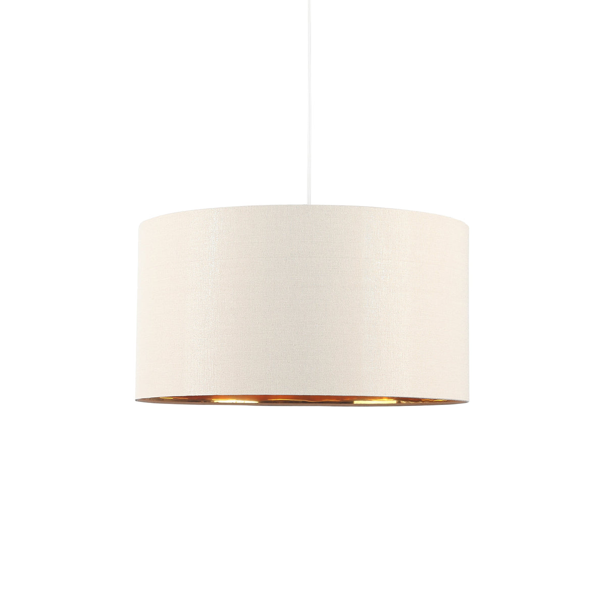 Drum Taklampa Ø50 Linne/Mässing