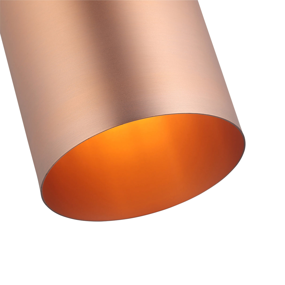 Big Tube Taklampa H27 Borstad Koppar-Lampconcept.se