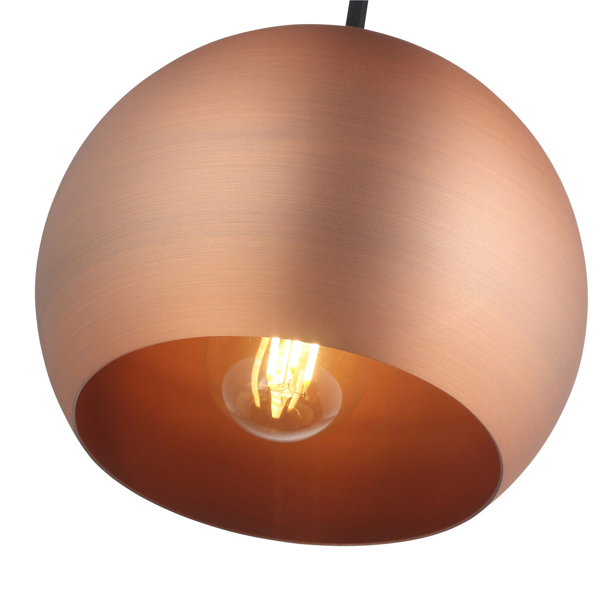 Mellow Taklampa Ø15 Borstad Koppar-Lampconcept.se