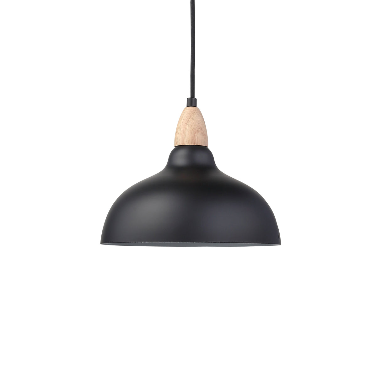 Oak Taklampa Ø24 Ljus Trä/Svart-Lampconcept.se