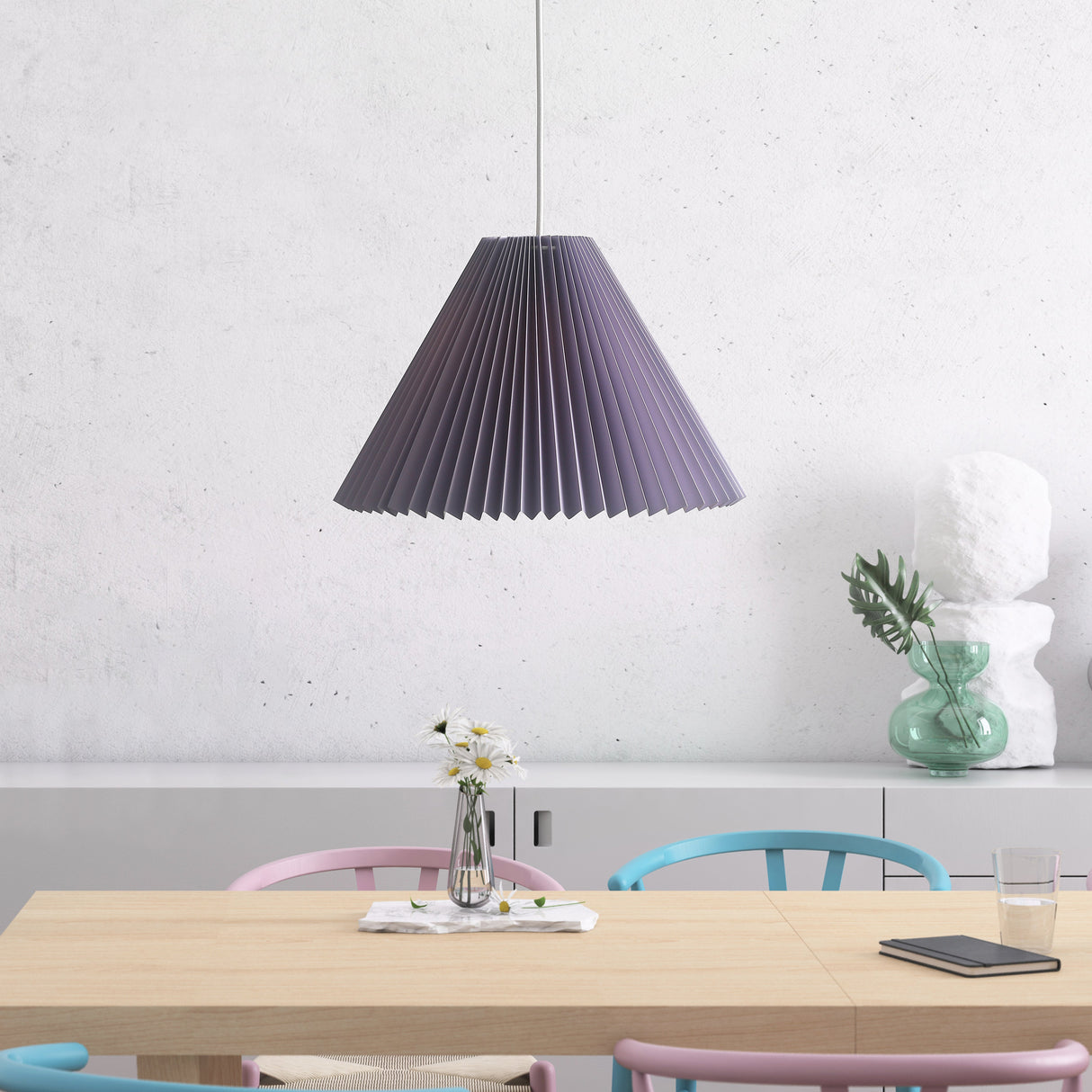 Grooves Taklampa Ø45 Mjuk violett-Lampconcept.se