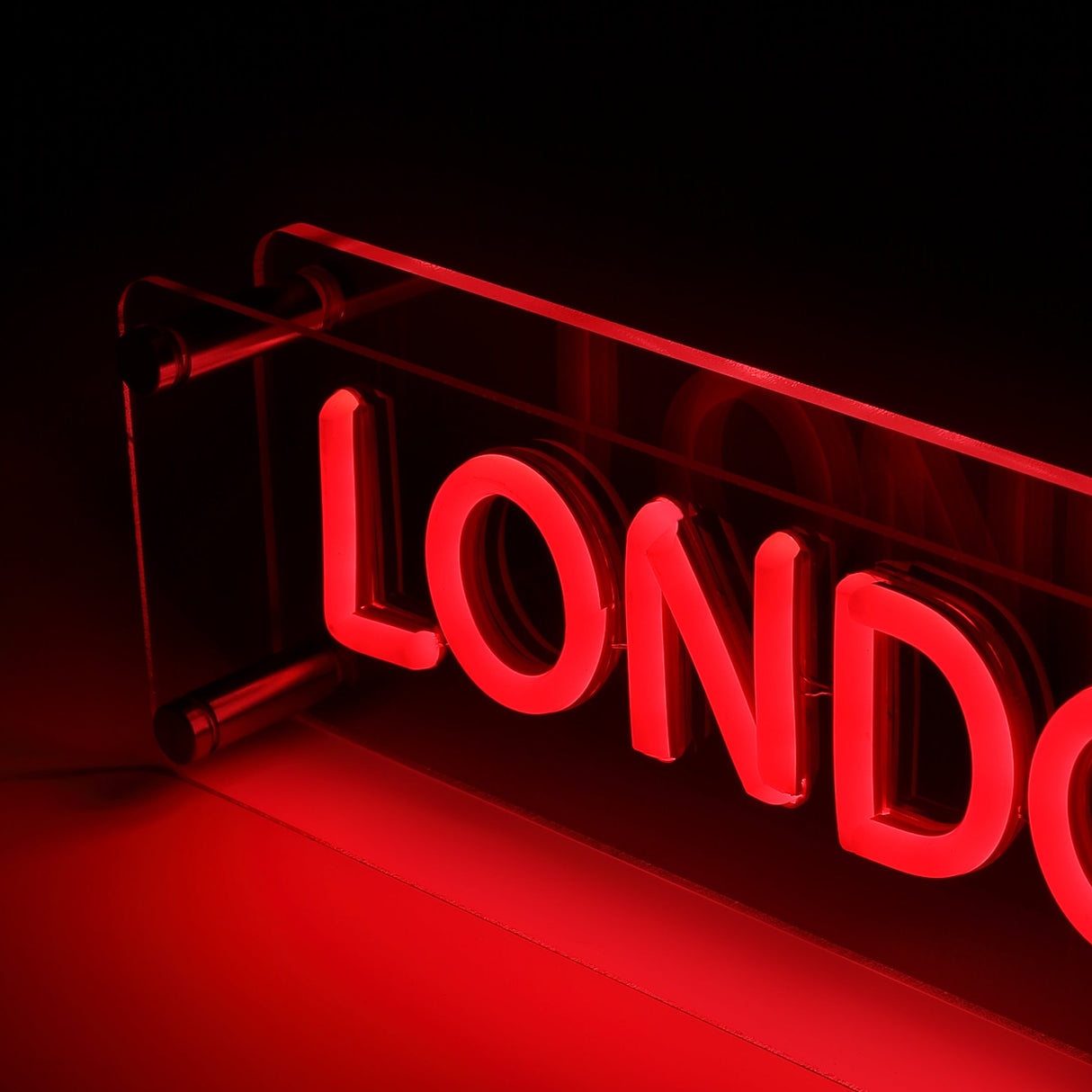 London LED Neon Box Bordslampa